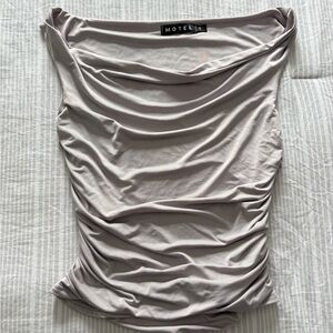 Motel Rocks Soft Gray Sleeveless Top